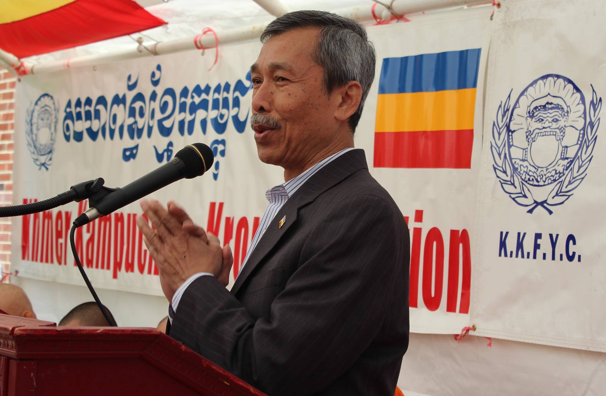 Ông Trần Mannrinh Giám Đốc Kế Hoạch của Liên Minh Khmer Kampuchea-Krom. ảnh: Thach Preichea Koeun l Báo Prey Nokor